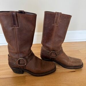 Frye Harness Boots 12r brown